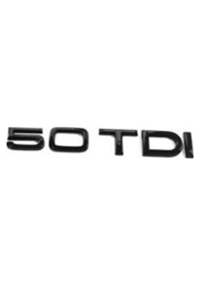Audi Uyumlu 50 Tdı Siyah Yazı