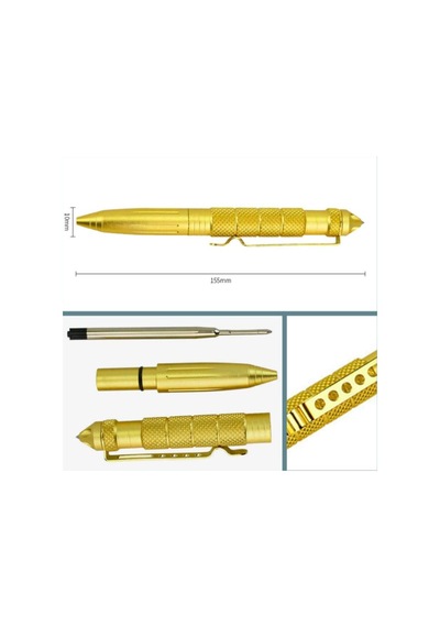Omeniv Gold Ağır Tükenmez Kalem Ve Acil Durum Cam Kırıcı Outdoor