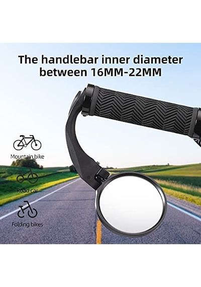 Rockbros Bisiklet Aynası Evrensel 360 Döner Dikiz Aynası Hd Bisiklet Aynası E-bisiklet Mtb Yol Bisikleti İçin Katlanır Bisiklet