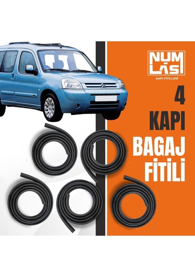 Citroen Berlingo 1996-2007 4 Kapı + Bagaj Fitili-a Kalite-numlas-nm4419