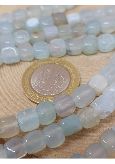 Akik Taşı Küp Şekilli 6-7mm Aralığı Dizi 54450 Çok REnkli