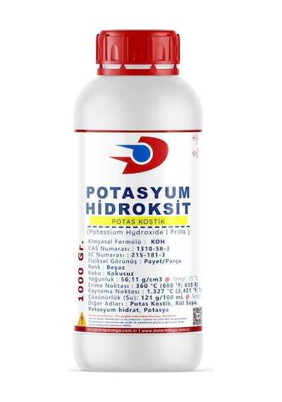 Potasyum Hidroksit (Potas Kostik) | 1 Kg