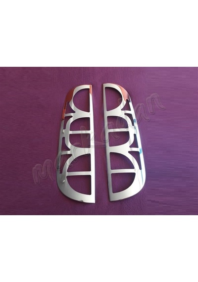 Woc Chrome Fiat Doblo Krom Stop Çerçevesi 2006-2012 2 Parça Pasla