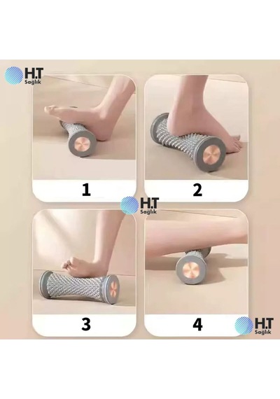Ayak Masaj Aleti Plantar Fasiit Kas Gevşetici Yoga Fitnes Topukluk Hediyeli