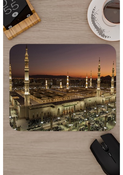 Mescid-i Nebi Medine V2 22x18 Gaming Kauçuk Kaymaz Taban Mouse Pad Fare Altlığı