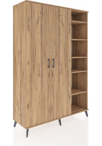 Hyperion Dolap 7 Raflı 2 Kapaklı Tek Askılı 132x44x195 Çam-çam/çam Atlas Çam/atlas Çam Hyperion Dolap 7 Raflı 2 Kapaklı Tek Askılı 132x44x195 Çam-çam/çam Atlas Çam/atlas Çam