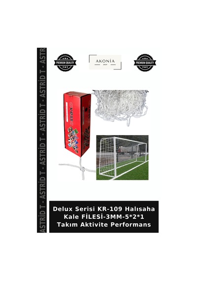 Delux Serisi Kr-109 Halısaha Kale Filesi-3mm-5 2 1 Takım Aktivite Performans Belirtilmemiş