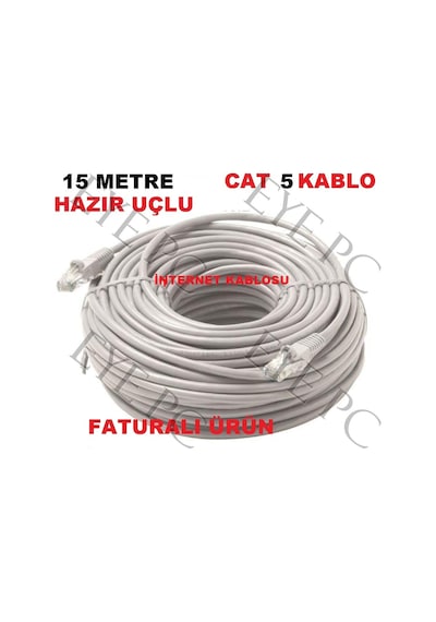 15 Metre Ethernet Internet Lan Modem Kablosu Kaliteli