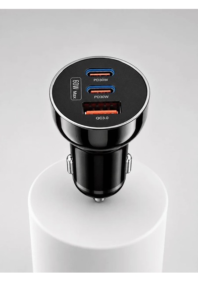 Lb 12v 24v Uyumlu 60w Araç İçi Şarj Adaptörü Çoklu Hızlı Şarj Cihazı
