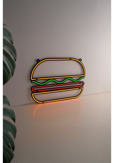 Hamburger Neon Dekor