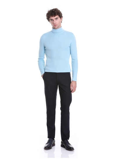 Hatemoğlu Mavi Slim Fit Fitilli Balıkçı Yaka Yünlü Triko Kazak 34232023a01 Mavi Hatemoğlu Mavi Slim Fit Fitilli Balıkçı Yaka Yünlü Triko Kazak 34232023a01 Mavi
