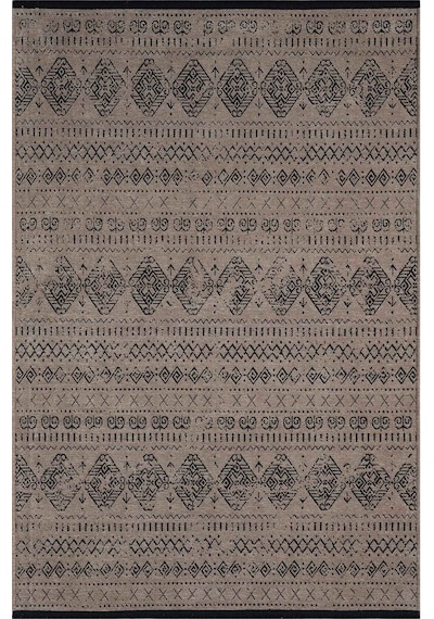 Gaia Bej Halı Yıkanabilir Kaymaz Taban Şönil Kilim Dokuma Pamuk Taban Kilim 10354 Bej