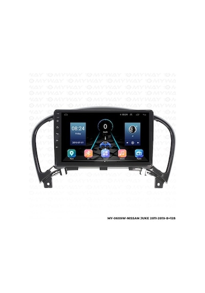 Nissan Juke Android Multimedya Carplay Navigasyon Ekran - 8gb Ram+128 Gb Hdd - Myway