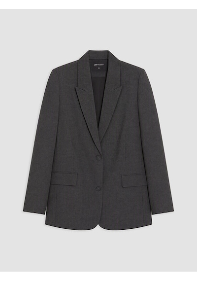 Lcw Modest Antrasit Loose Fit Kadın Blazer Ceket