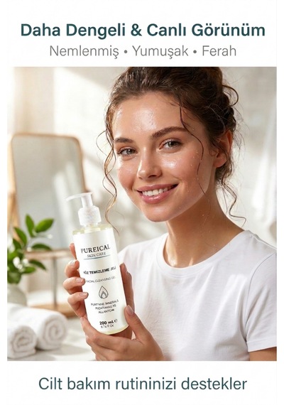 Pureical Nemlendirici Yüz Temizleme Jeli 200 ML