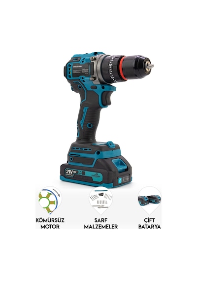 Dawreek 10 Mm Blue1 Kömürsüz Vidalama