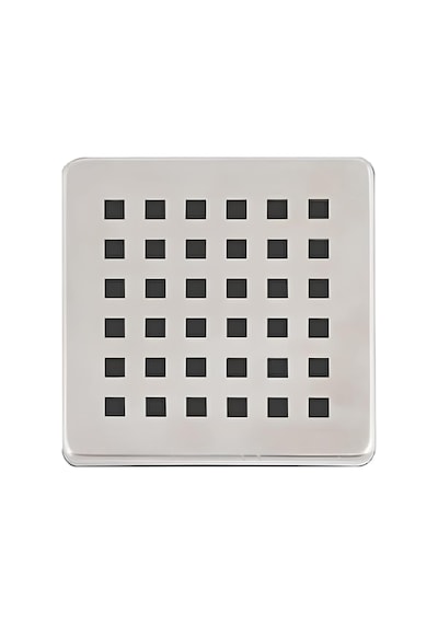 3 Lü Set Paslanmaz Çelik Kare Delikli Banyo Yer Süzgeç Izgarası Üst Kapak 10x10 Cm Süzgeçlerl