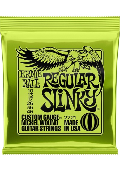 Ernie Ball P02221 Regular Slinky Nickel 10-46 Elektro Gitar Teli