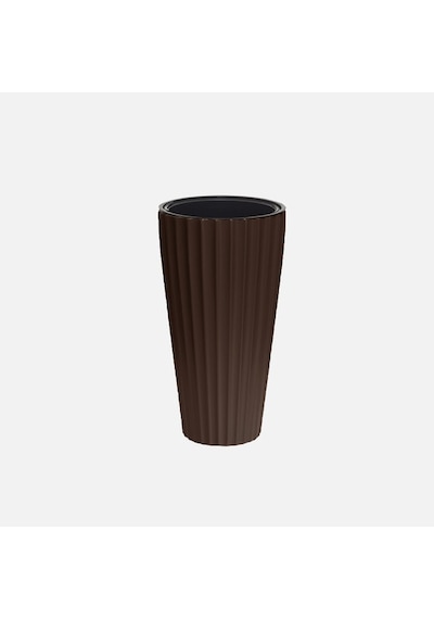 Lilyum Vazo Saksı 2 No Kahve