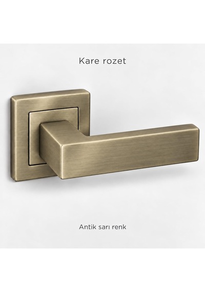 Riva Antik Sarı Yale Çelik Kapı Kolu
