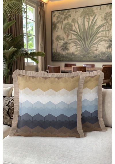 Geometrik Zigzag Motifli Saçaklı Yastık Kılıfı - Chevron Bohem Mavi Krem Püsküllü Kırlent Kılıfı Serin Atlas Opal Geometrik Zigzag Motifli Saçaklı Yastık Kılıfı - Chevron Bohem Mavi Krem Püsküllü Kırlent Kılıfı Serin Atlas Opal