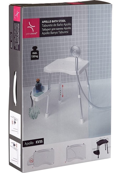 Primanova Apollo Banyo Duş Taburesi Beyaz M-Kv35-01 Beyaz