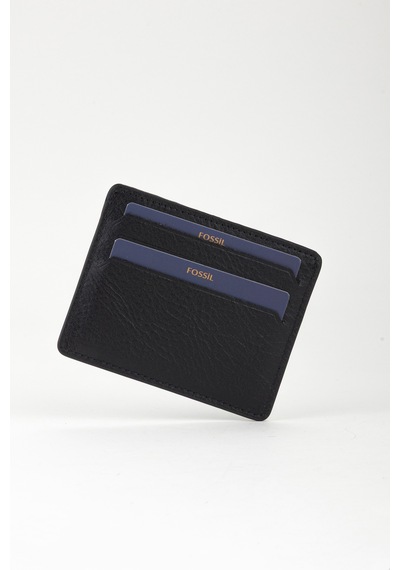 Fossil %100 Hakiki Deri Unisex El Portföyü Cüzdan Siyah Siyah