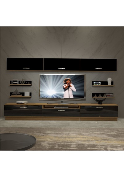 Decoraktiv Trendstyle 8y Mdf Tv Ünitesi Tv Sehpası Pera - Siyah
