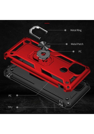Zore Realme C21 Kılıf Msra Vega Kapak - Mavi Mavi