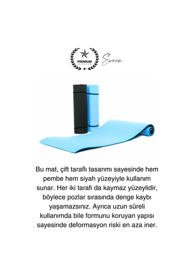 150 Cm Dayanıklı Kaymaz Taşıma Askılı Su Geçirmez Yoga Pilates Matı Rahat Konforlu Taşınabilir Diğer