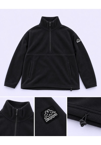 Kappa Logo Rena Kadın Siyah Regular Polar