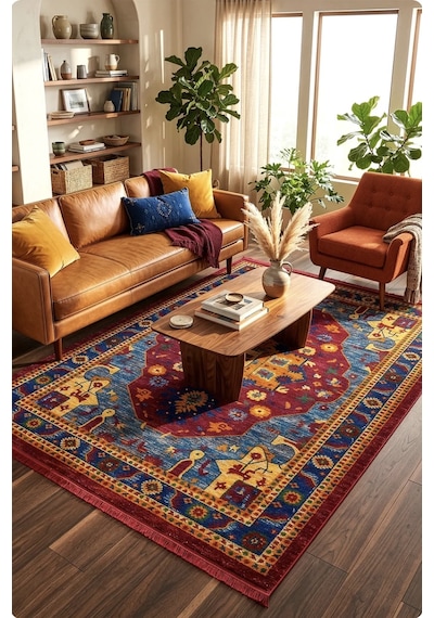 Pop Maksimalist Halı 25570a Çok Renkli