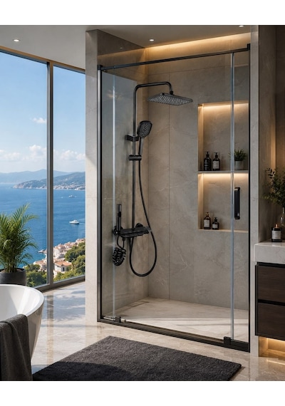 Lena Piano Banyo Yağmur Duş Sistemi Acar 30.01.191 Açık Gri