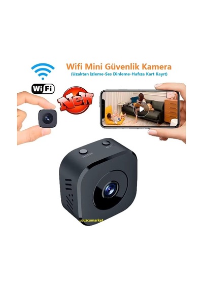 Wifi Mini Güvenlik Kamera Uzaktan İzleme-ses Dinleme-hafıza Kart Kayıt