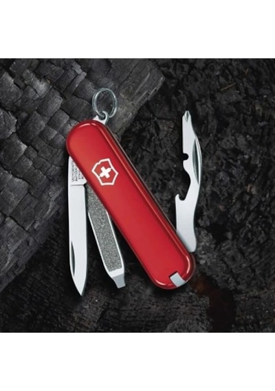 Victorinox Çok Fonksiyonlu Kamp Çakı, 58 Mm Abs Malzemeden Üretilmiş Kırmızı