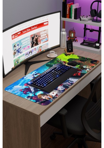 Persona 3 Kaymaz Dikişli Kauçuk Oyuncu Mousepad V1 - 90x40 Xxl Gaming Mouse Pad Fare Altlığı