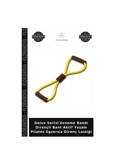 Delux Serisi Esneme Bandı Dirençli Bant Aktif Yaşam Pilates Egzersiz Direnç Lastiği Çok Renkli