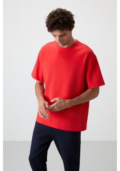 Tommy Life Fiesta - Lacivert Pamuklu Kalın Yumuşak Dokulu Oversize Fit Basic Erkek Eşofman Takım - 85251 Kırmızı - Lacivert Tommy Life Fiesta - Lacivert Pamuklu Kalın Yumuşak Dokulu Oversize Fit Basic Erkek Eşofman Takım - 85251 Kırmızı - Lacivert