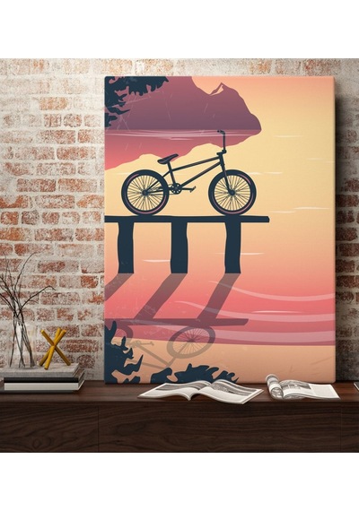 Bk Gift Bisiklet Tasarımlı Kanvas Tablo 70X100Cm-2