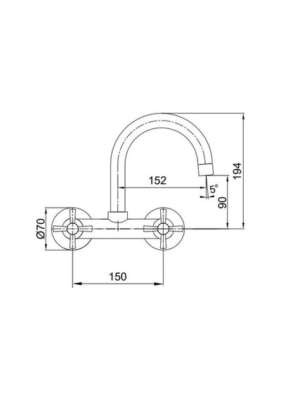 E.c.a. Quadrille Aplike 102107087 Mutfak Eviye Bataryası Krom