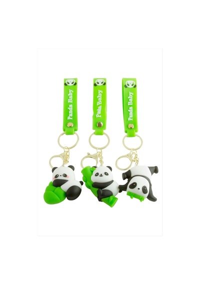 Zenviac456 Panda Lüks Silikon Anahtarlık Zenviac45678 Altın