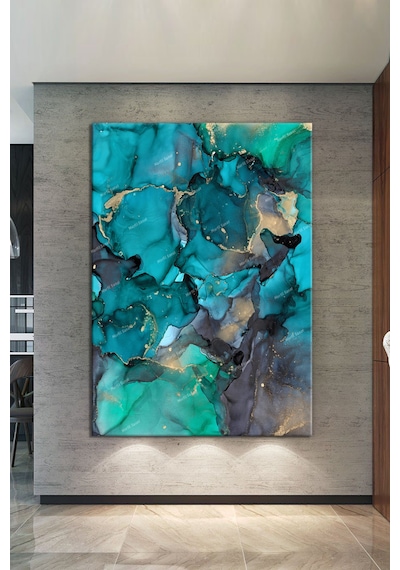 Soyut Sanatsal Dekoratif Sanatsal Kanvas Tablo (8 Farklı Ölçü) 100 x 70