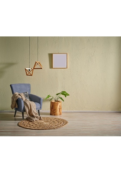 Eko Halı Solo Ca-106 Dhurrıe Xw Yuvarlak veya Oval El Dokuma Naturel Jüt Hasır Halı - 150X150
