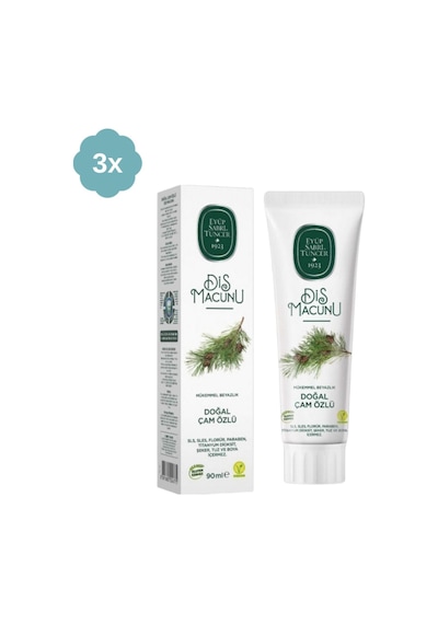 Eyüp Sabri Tuncer Doğal Çam Özlü Diş Macunu 90 Ml X 3 Adet Beyazlık