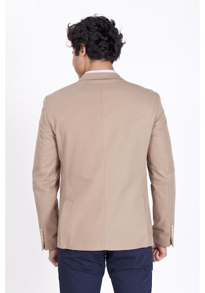 Ncs Jeans Erkek Casual Slim Fit Dar Kesim Blazer Ceket 4864-Camel