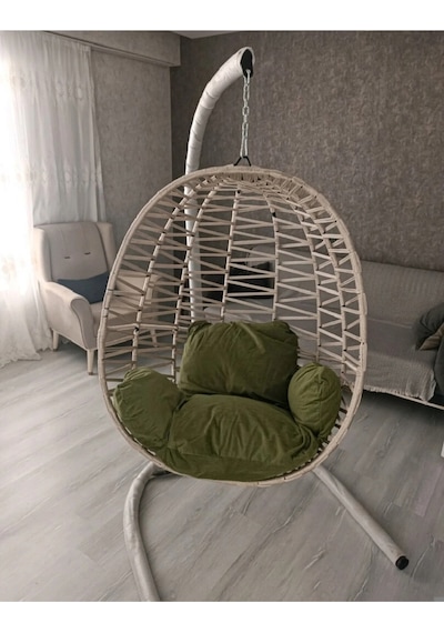 Salıncak Damla Bahçe Balkon Salıncağı Tek Kişilik Siyah - Beyaz - Kahverengi Salıncak Damla Bahçe Balkon Salıncağı Tek Kişilik Siyah - Beyaz - Kahverengi