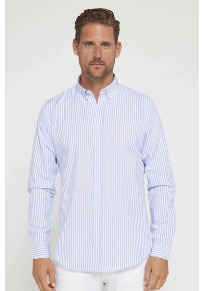 Tudors Slim Fit Uzun Kol Çizgili Yaka Düğmeli Erkek Gömlek-31537 Çok Renkli Tudors Slim Fit Uzun Kol Çizgili Yaka Düğmeli Erkek Gömlek-31537 Çok Renkli