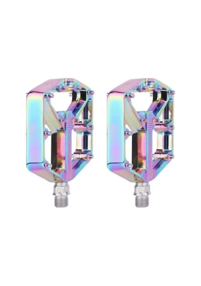 Meroca Rainbow Alüminyum Rulmanlı Bisiklet Pedalı Ultra Hafif Freeride Platform Pedal