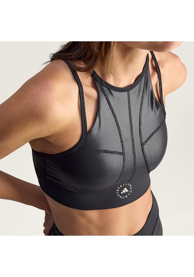 Adidas By Stella Mccartney Training Micro Dot Crop Kadın Büstiyer C-adıjm6089b30a00 Siyah