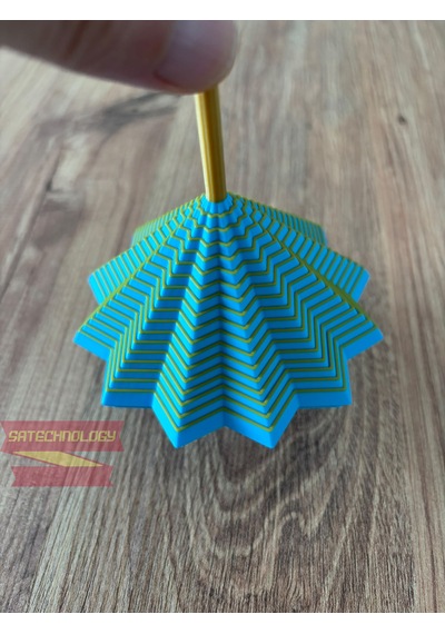 Hareketli Fidget Stress Yıldız Dönen Stres Oyuncağı, Dikkat Ve Odaklanma Oyuncağı Sarımavi